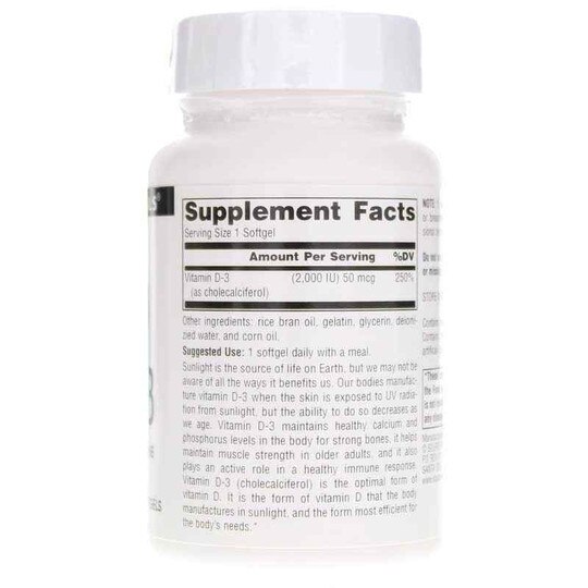 Vitamin D-3 2,000 IU, SNN